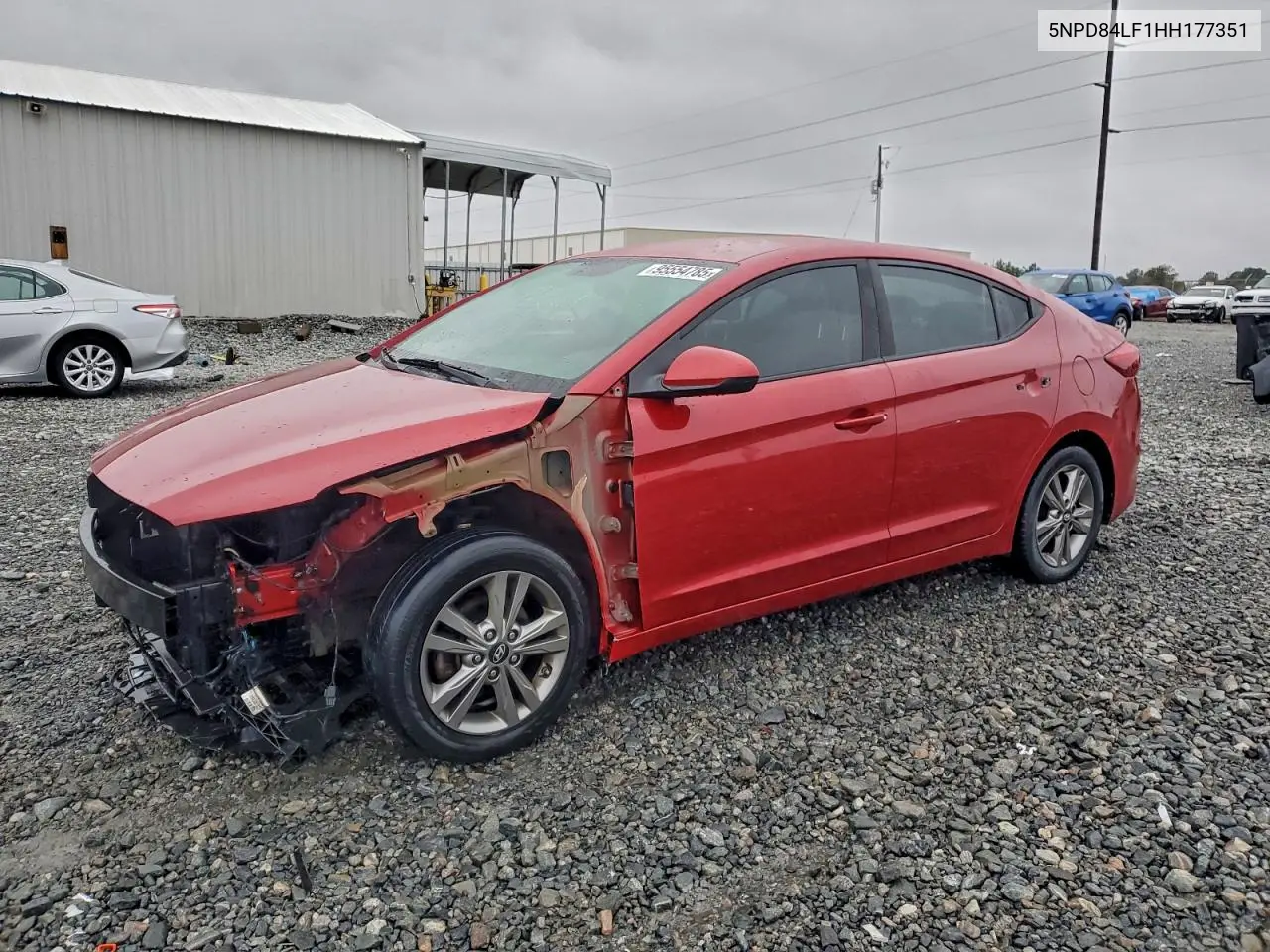 5NPD84LF1HH177351 2017 Hyundai Elantra Se