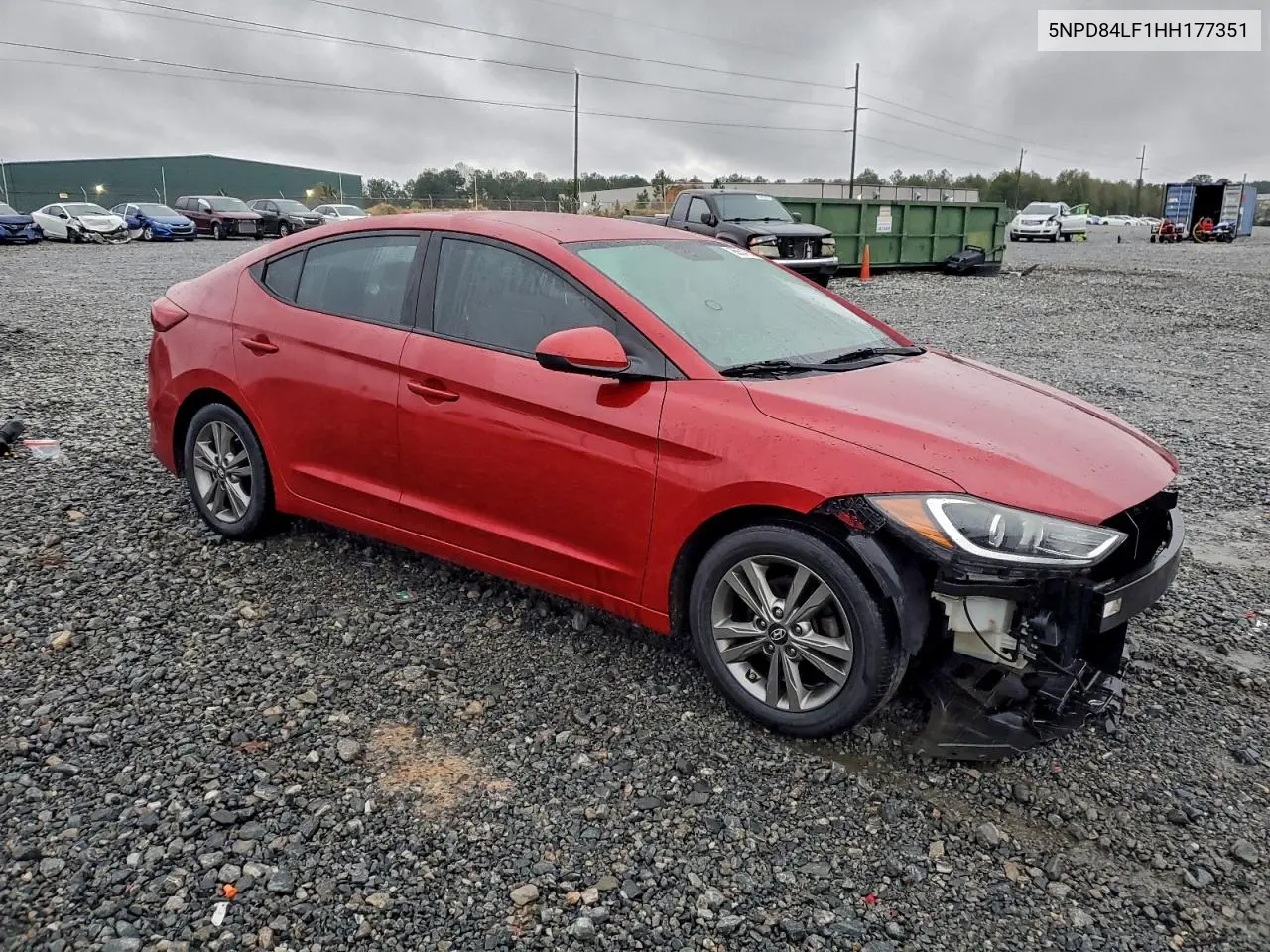 5NPD84LF1HH177351 2017 Hyundai Elantra Se