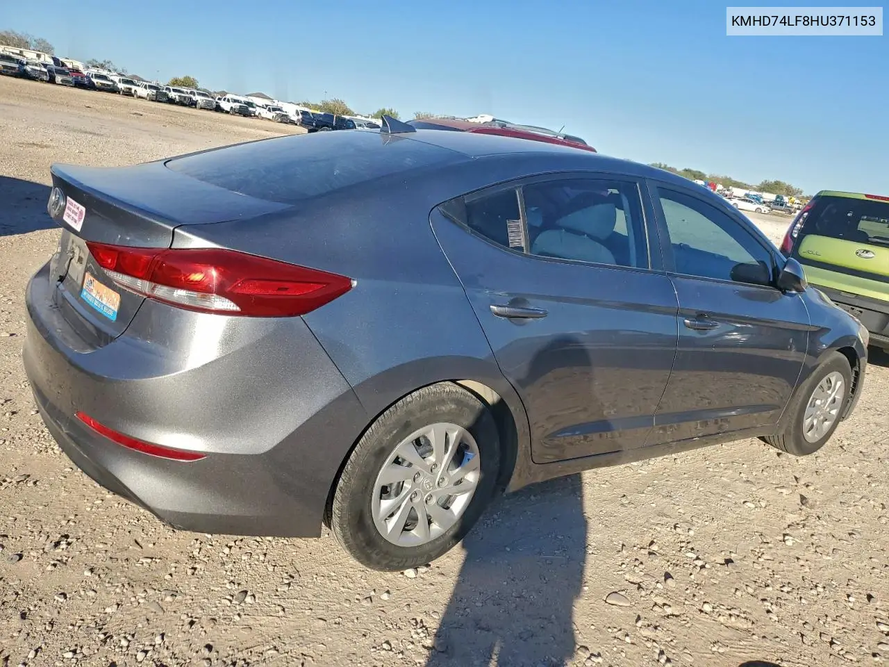 KMHD74LF8HU371153 2017 Hyundai Elantra Se