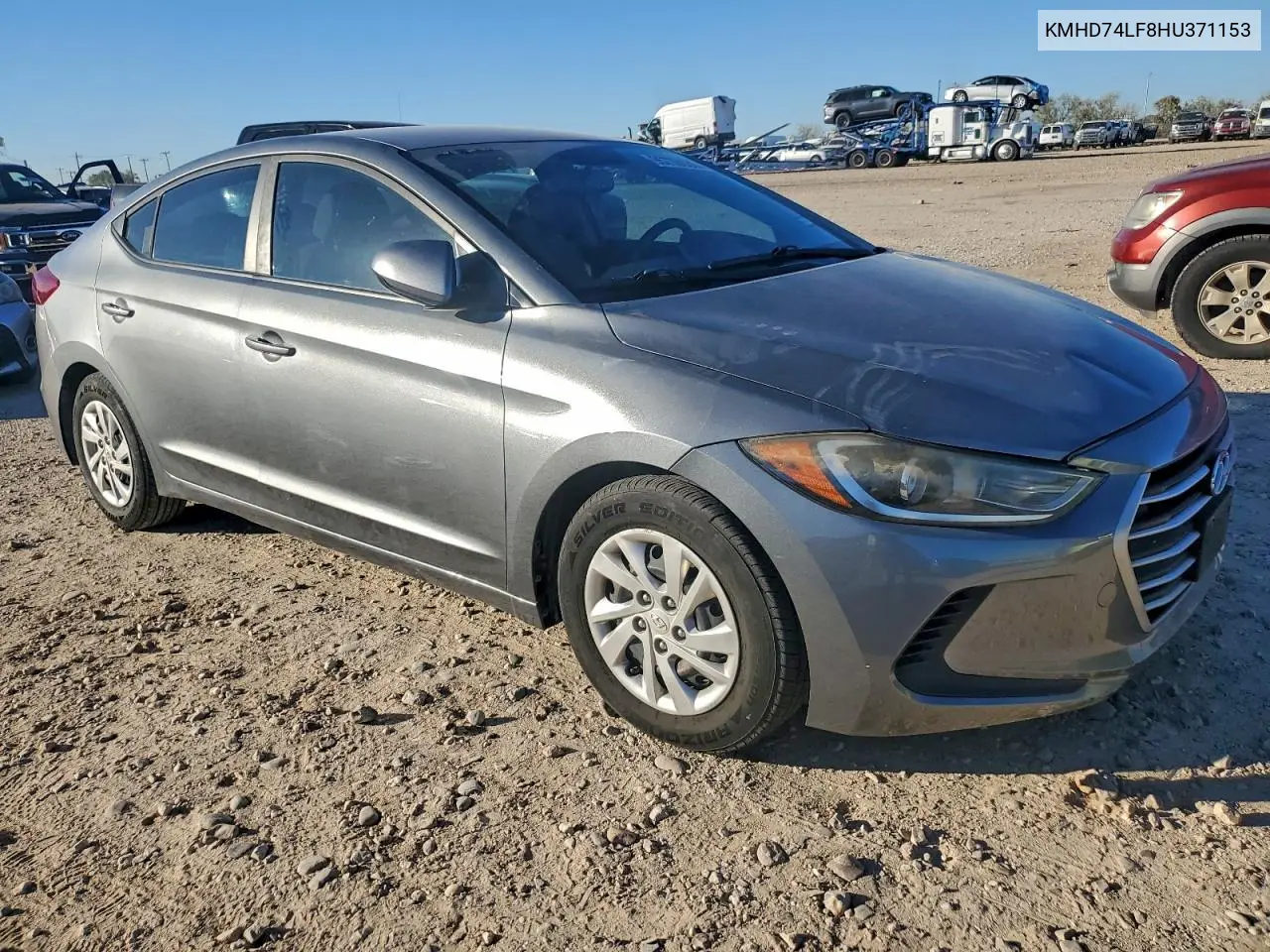 KMHD74LF8HU371153 2017 Hyundai Elantra Se