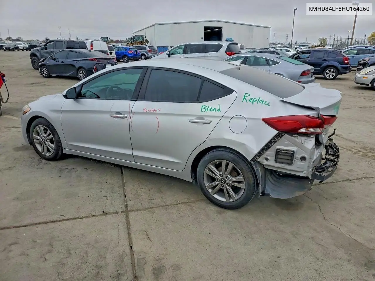 KMHD84LF8HU164260 2017 Hyundai Elantra Se