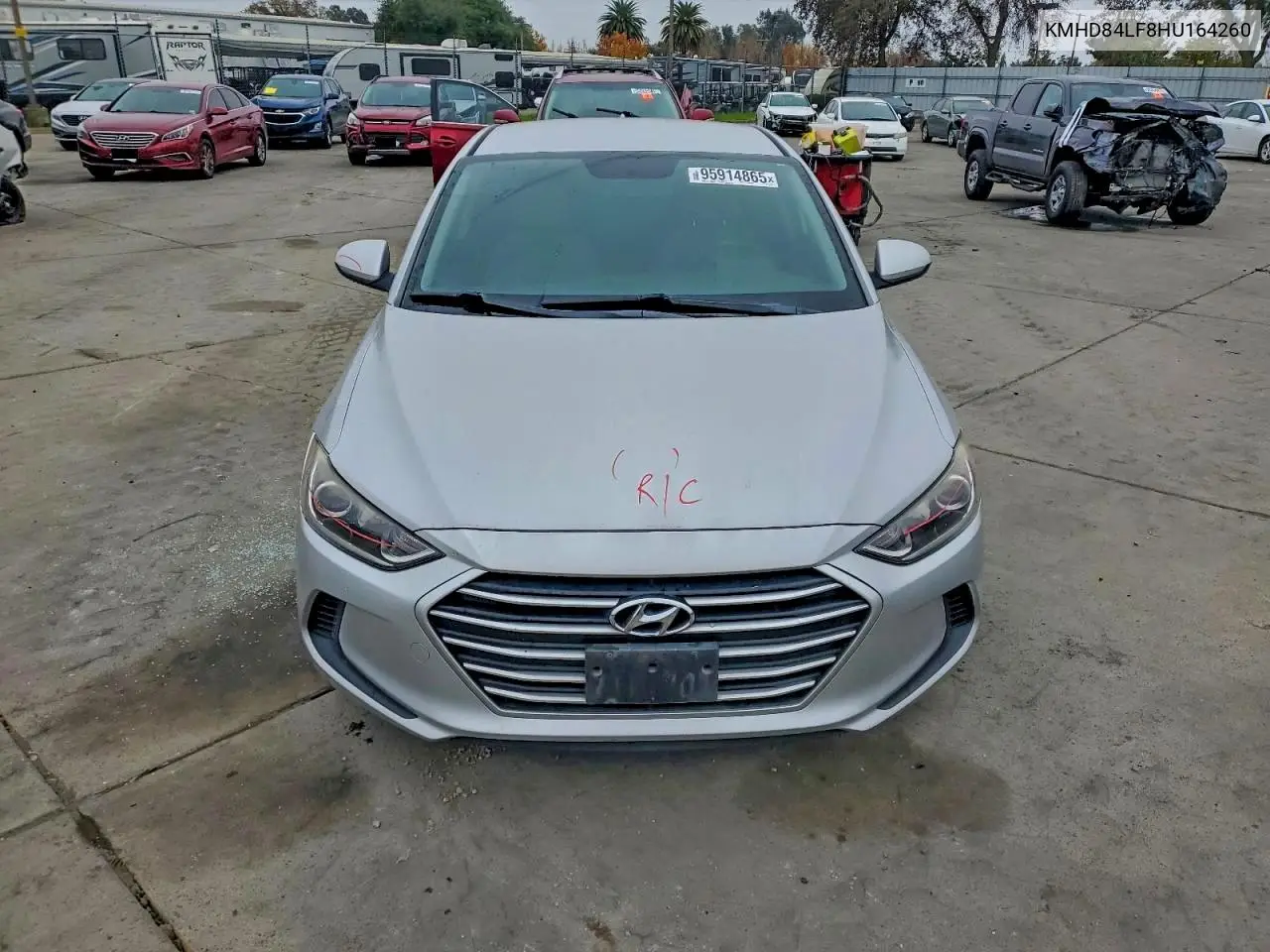 KMHD84LF8HU164260 2017 Hyundai Elantra Se