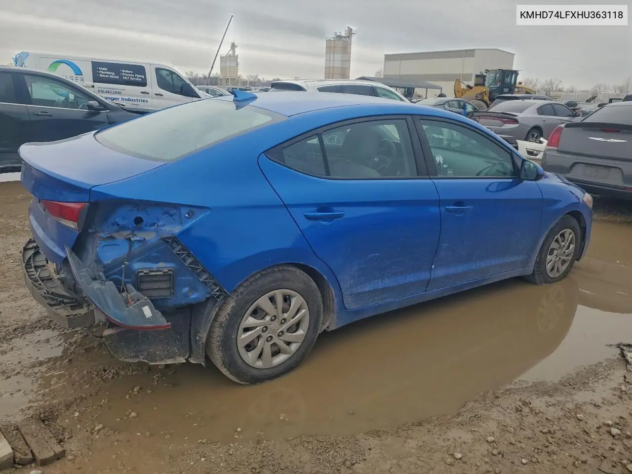 KMHD74LFXHU363118 2017 Hyundai Elantra Se