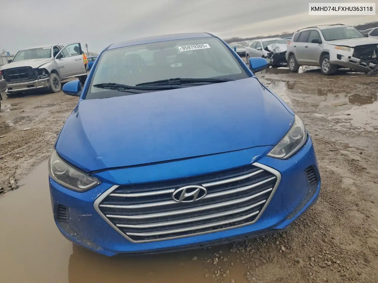 KMHD74LFXHU363118 2017 Hyundai Elantra Se