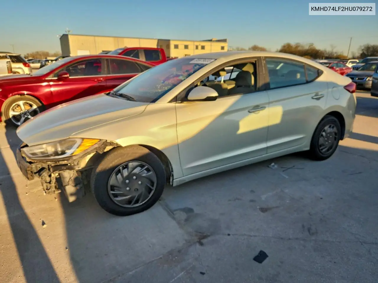 KMHD74LF2HU079272 2017 Hyundai Elantra Se