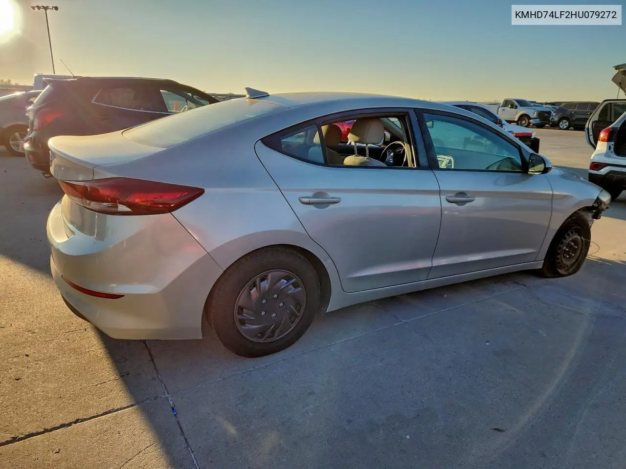 KMHD74LF2HU079272 2017 Hyundai Elantra Se