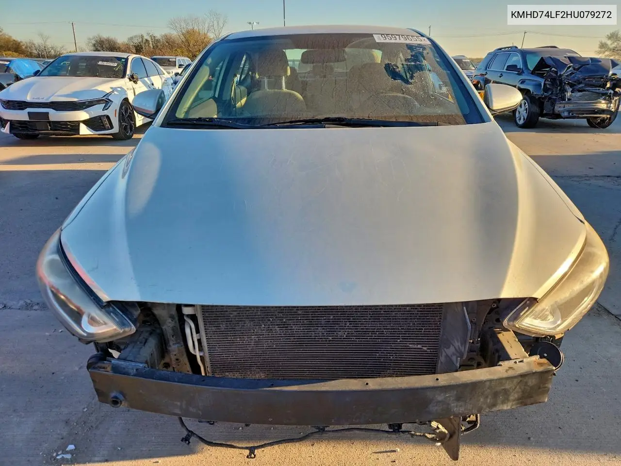 KMHD74LF2HU079272 2017 Hyundai Elantra Se