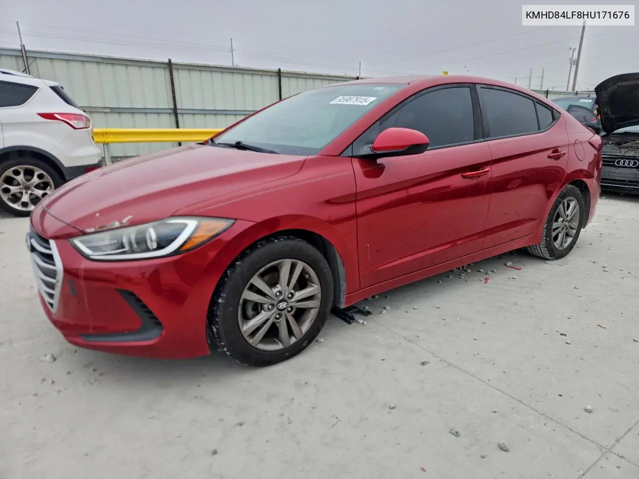 KMHD84LF8HU171676 2017 Hyundai Elantra Se