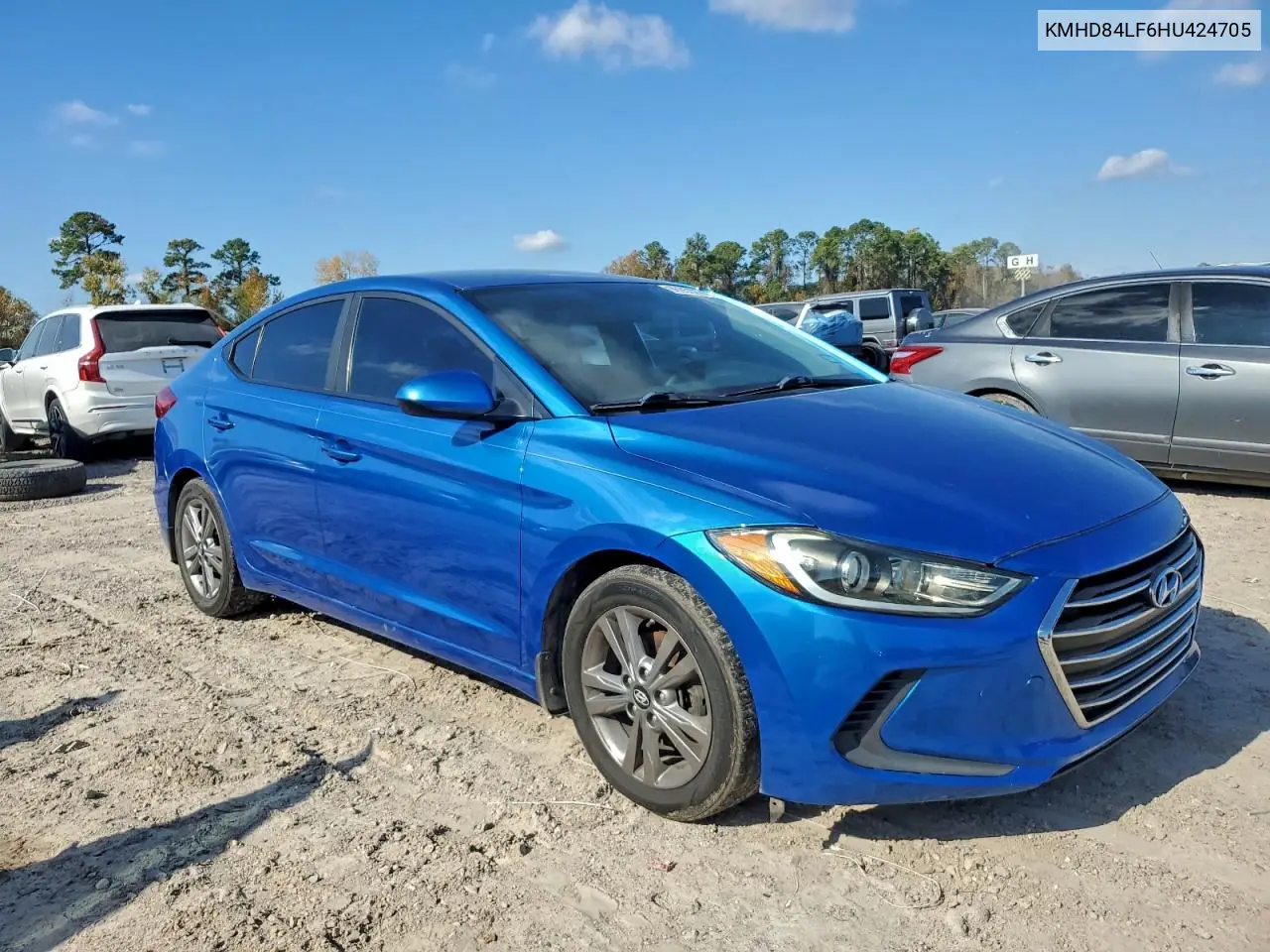 KMHD84LF6HU424705 2017 Hyundai Elantra Se