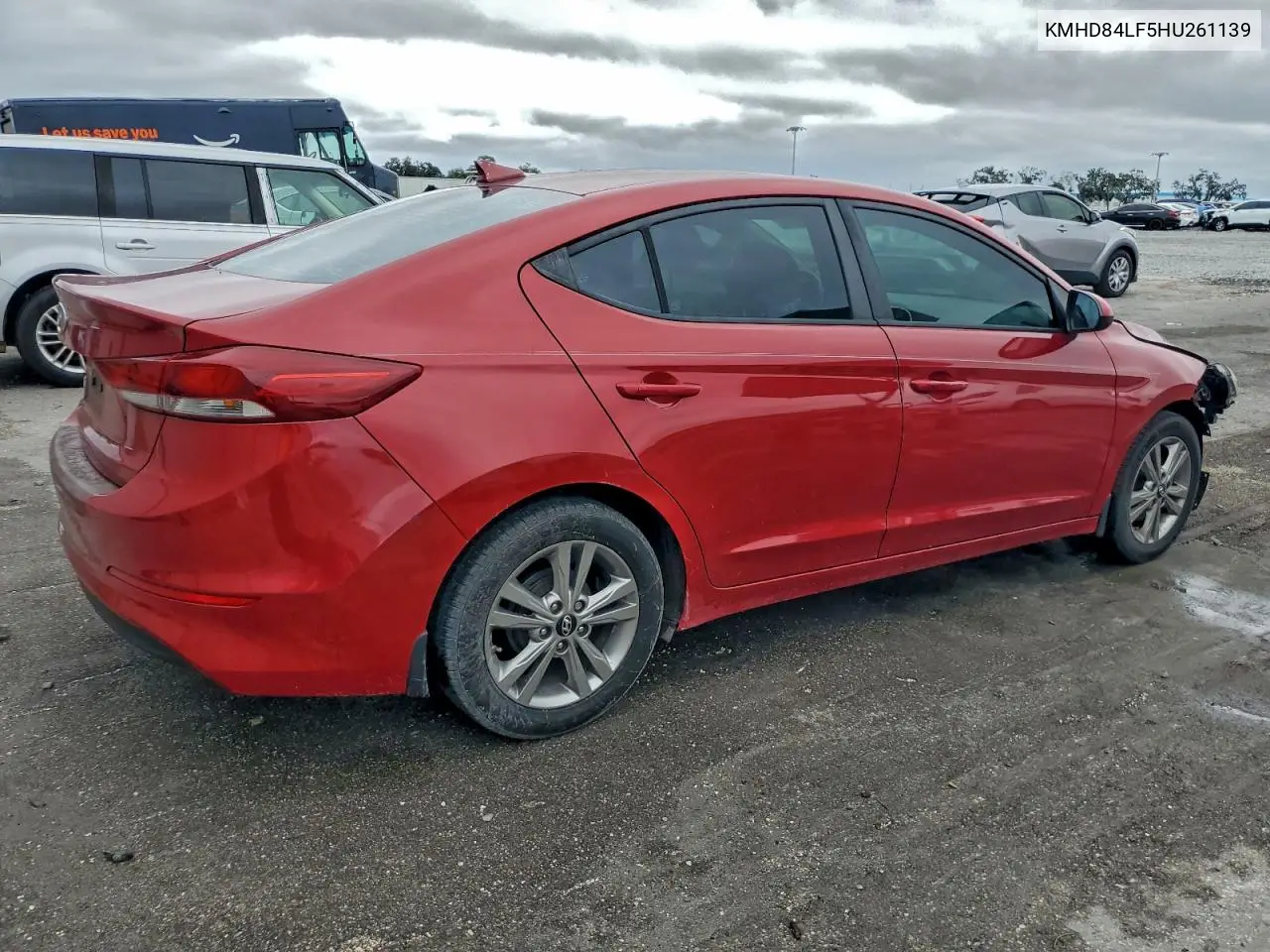 KMHD84LF5HU261139 2017 Hyundai Elantra Se
