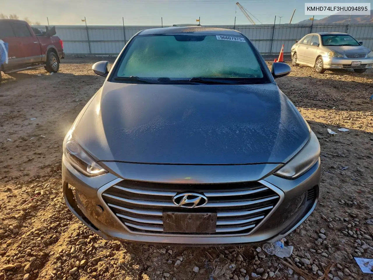 KMHD74LF3HU094895 2017 Hyundai Elantra Se