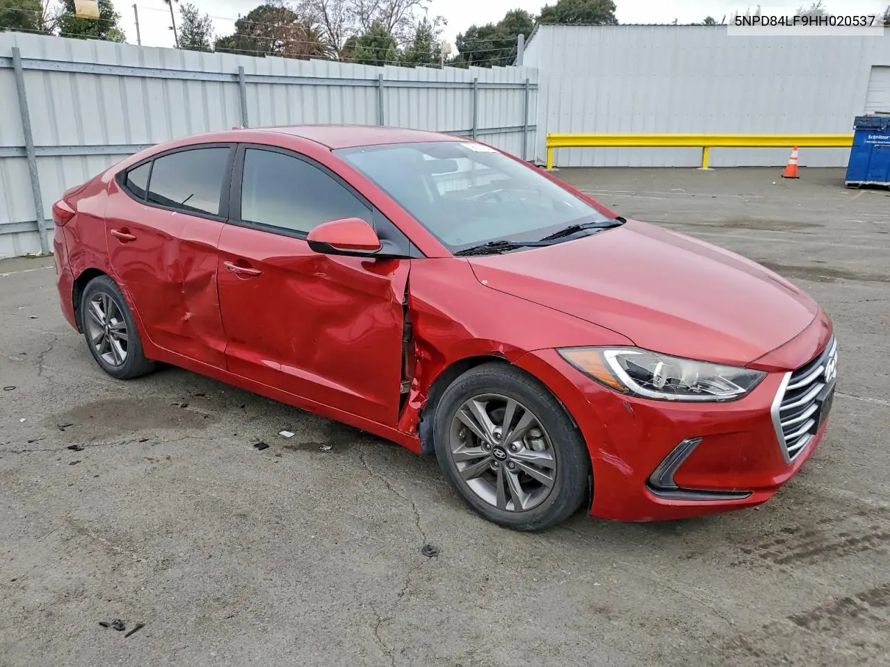 5NPD84LF9HH020537 2017 Hyundai Elantra Se