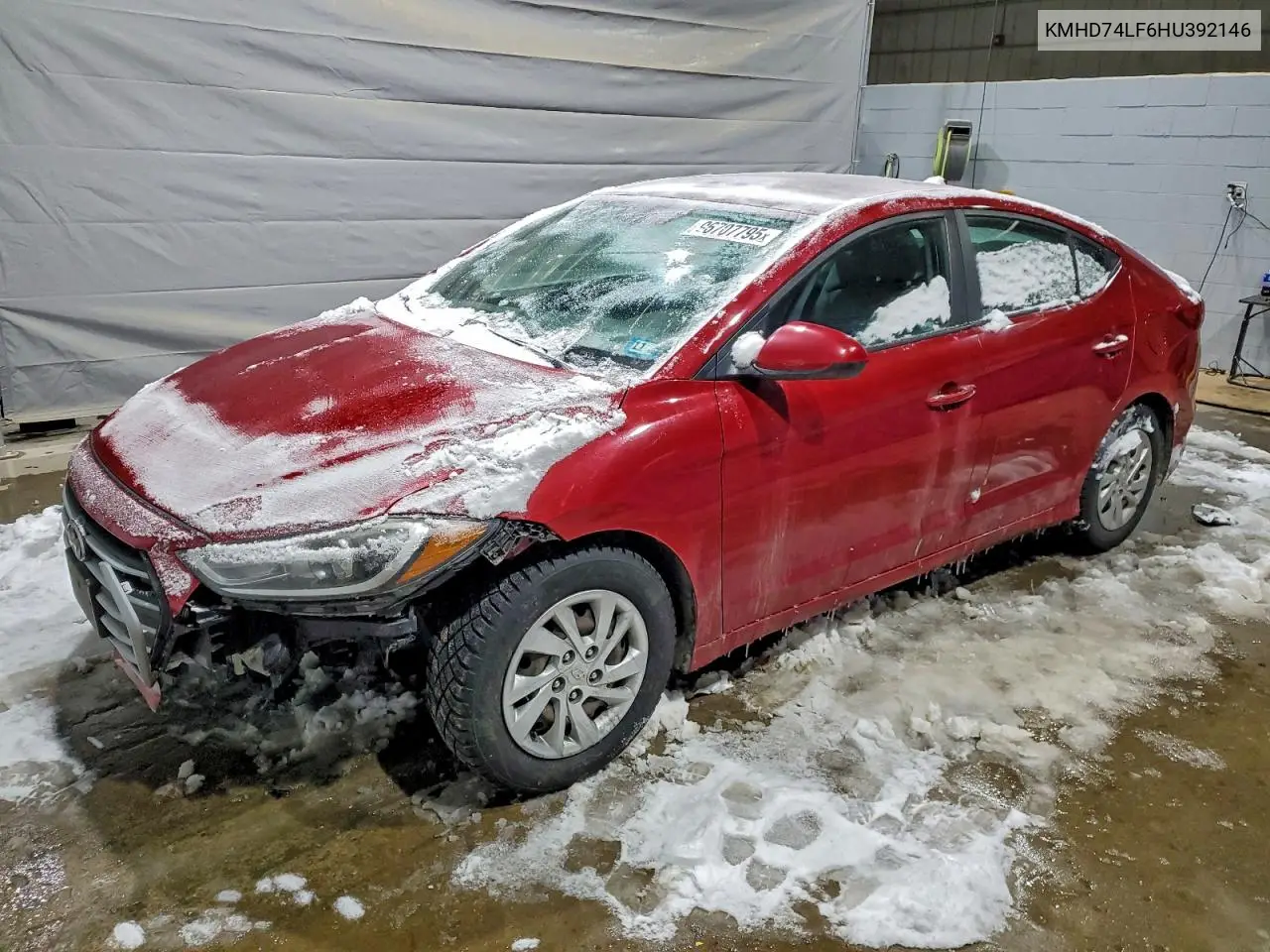 KMHD74LF6HU392146 2017 Hyundai Elantra Se