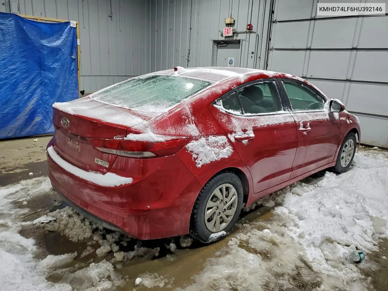 KMHD74LF6HU392146 2017 Hyundai Elantra Se