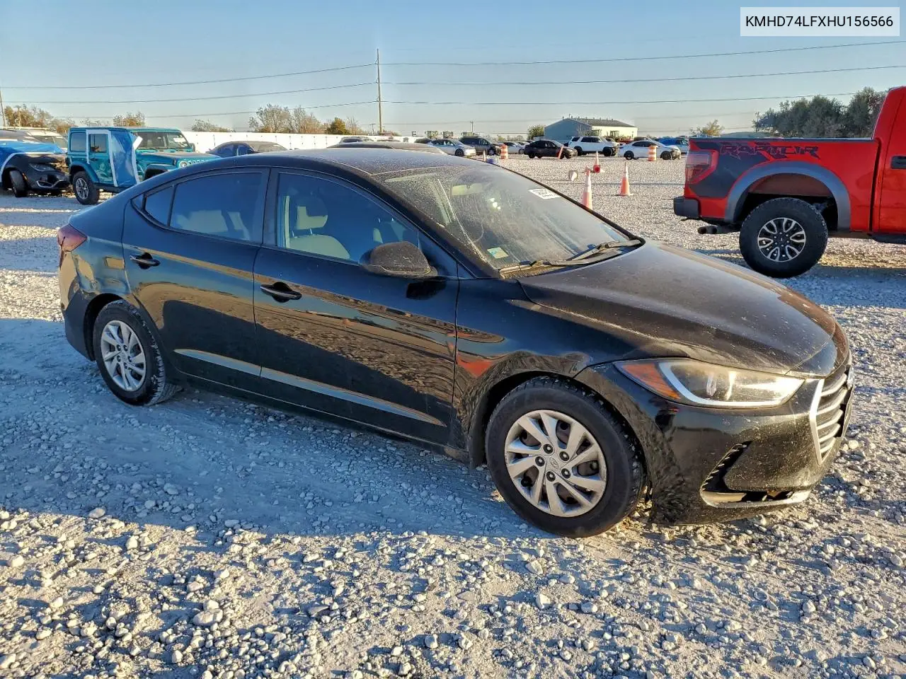 KMHD74LFXHU156566 2017 Hyundai Elantra Se