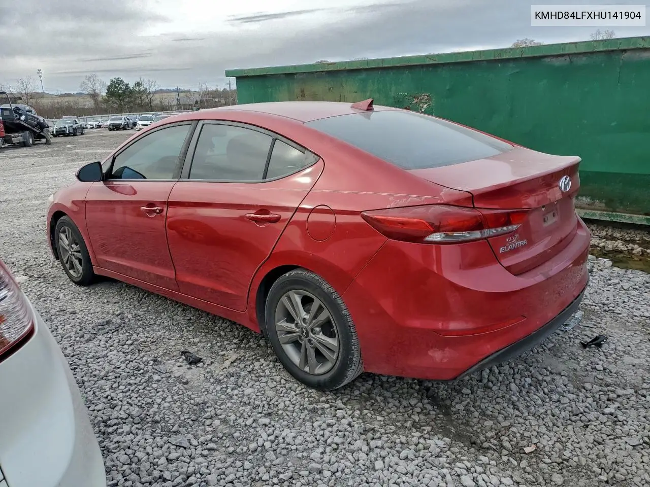 KMHD84LFXHU141904 2017 Hyundai Elantra Se