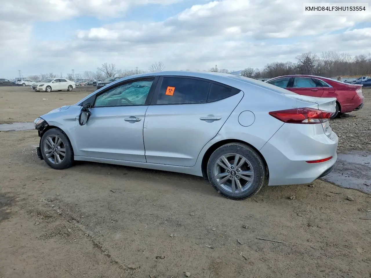 KMHD84LF3HU153554 2017 Hyundai Elantra Se