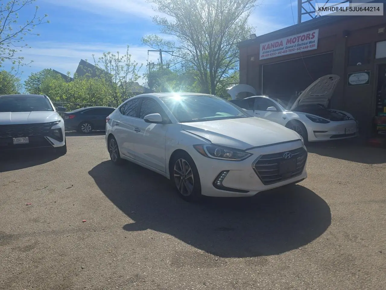 KMHD84LF5JU644214 2018 Hyundai Elantra Sel