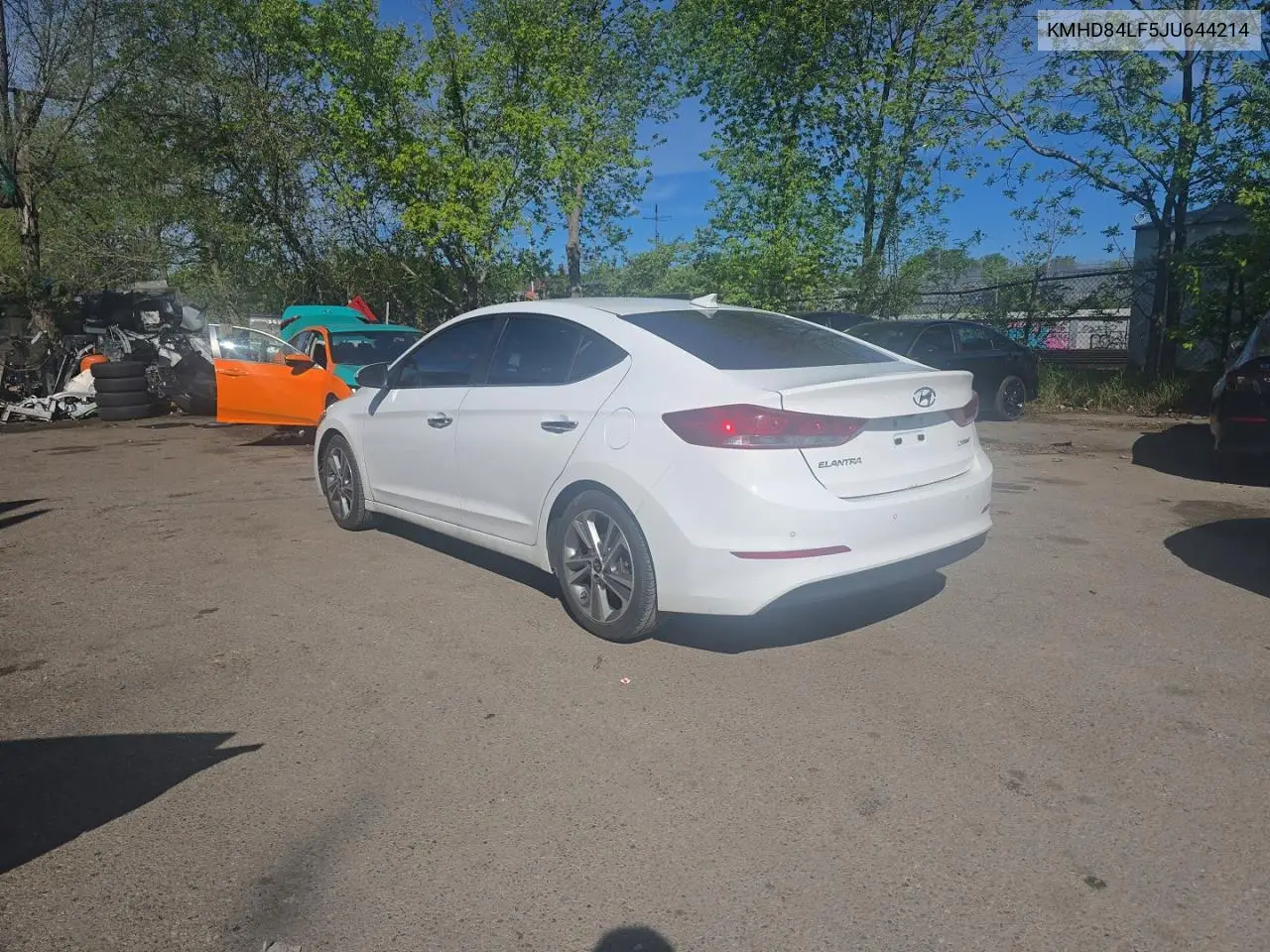 KMHD84LF5JU644214 2018 Hyundai Elantra Sel