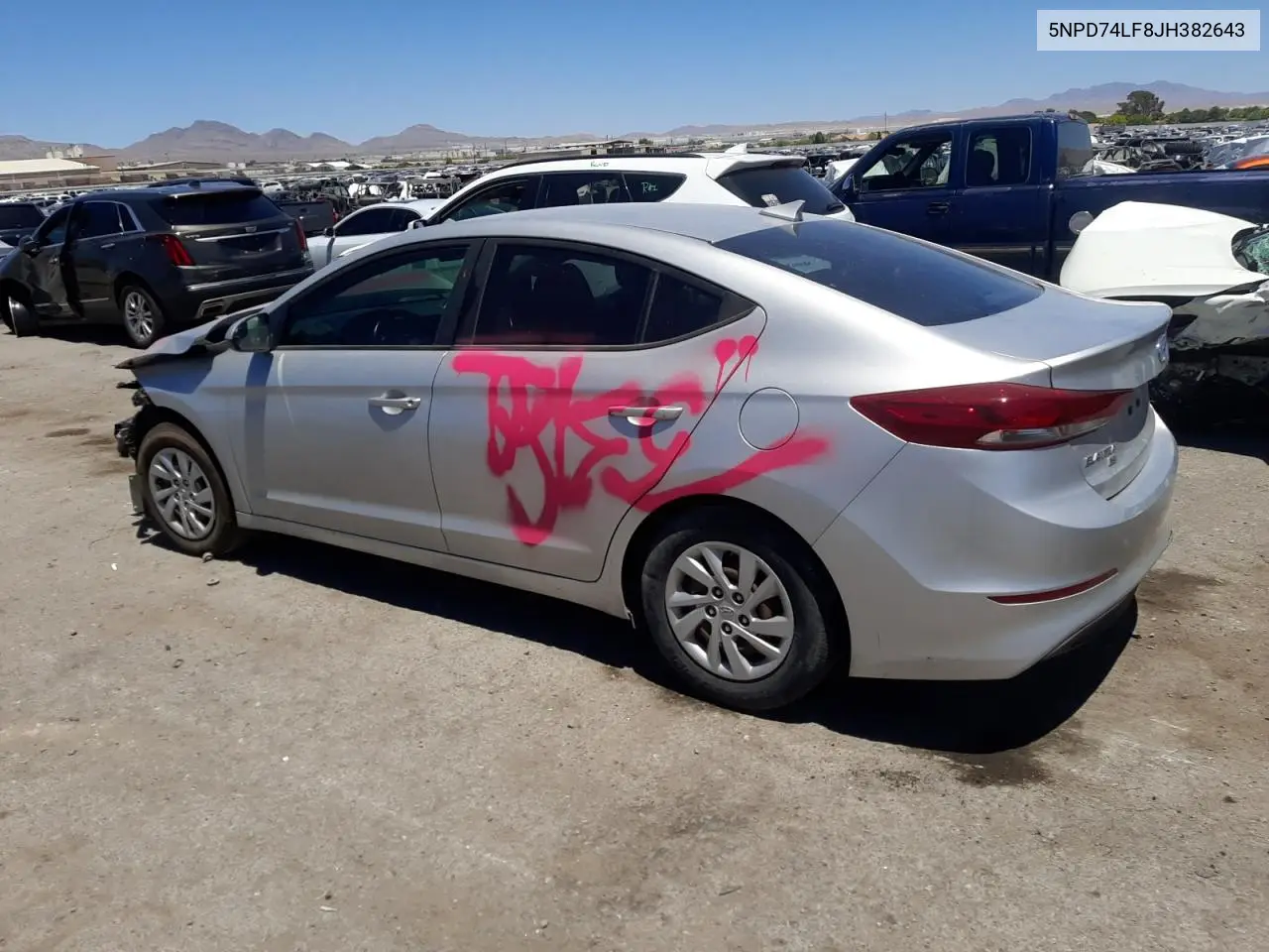 5NPD74LF8JH382643 2018 Hyundai Elantra Se