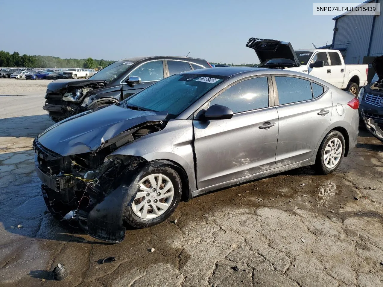 2018 Hyundai Elantra Se VIN: 5NPD74LF4JH315439 Lot: 66176424