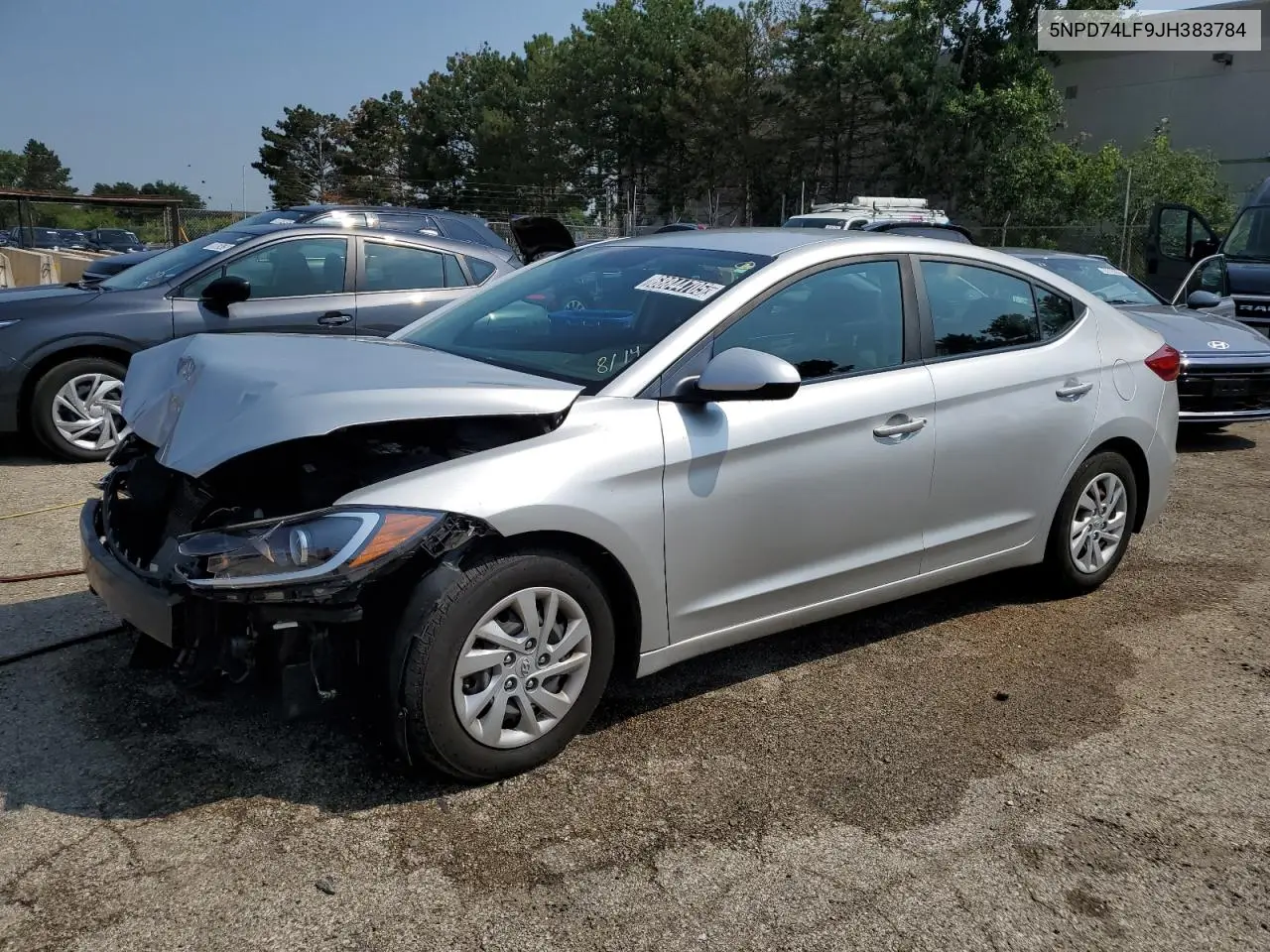 5NPD74LF9JH383784 2018 Hyundai Elantra Se