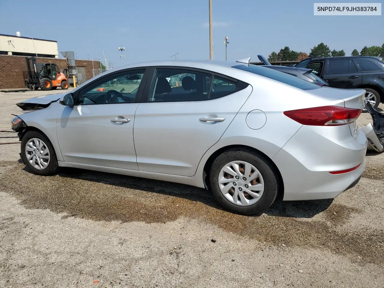 5NPD74LF9JH383784 2018 Hyundai Elantra Se