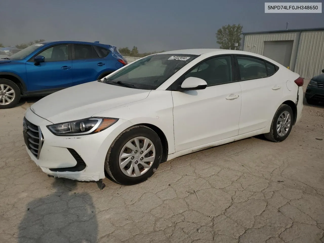 2018 Hyundai Elantra Se VIN: 5NPD74LF0JH348650 Lot: 71032894