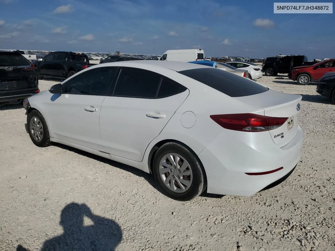 5NPD74LF7JH348872 2018 Hyundai Elantra Se