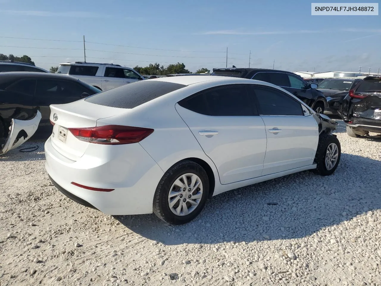 2018 Hyundai Elantra Se VIN: 5NPD74LF7JH348872 Lot: 72203694