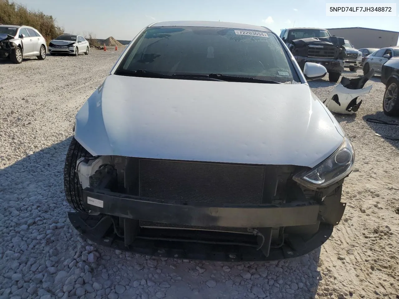 5NPD74LF7JH348872 2018 Hyundai Elantra Se