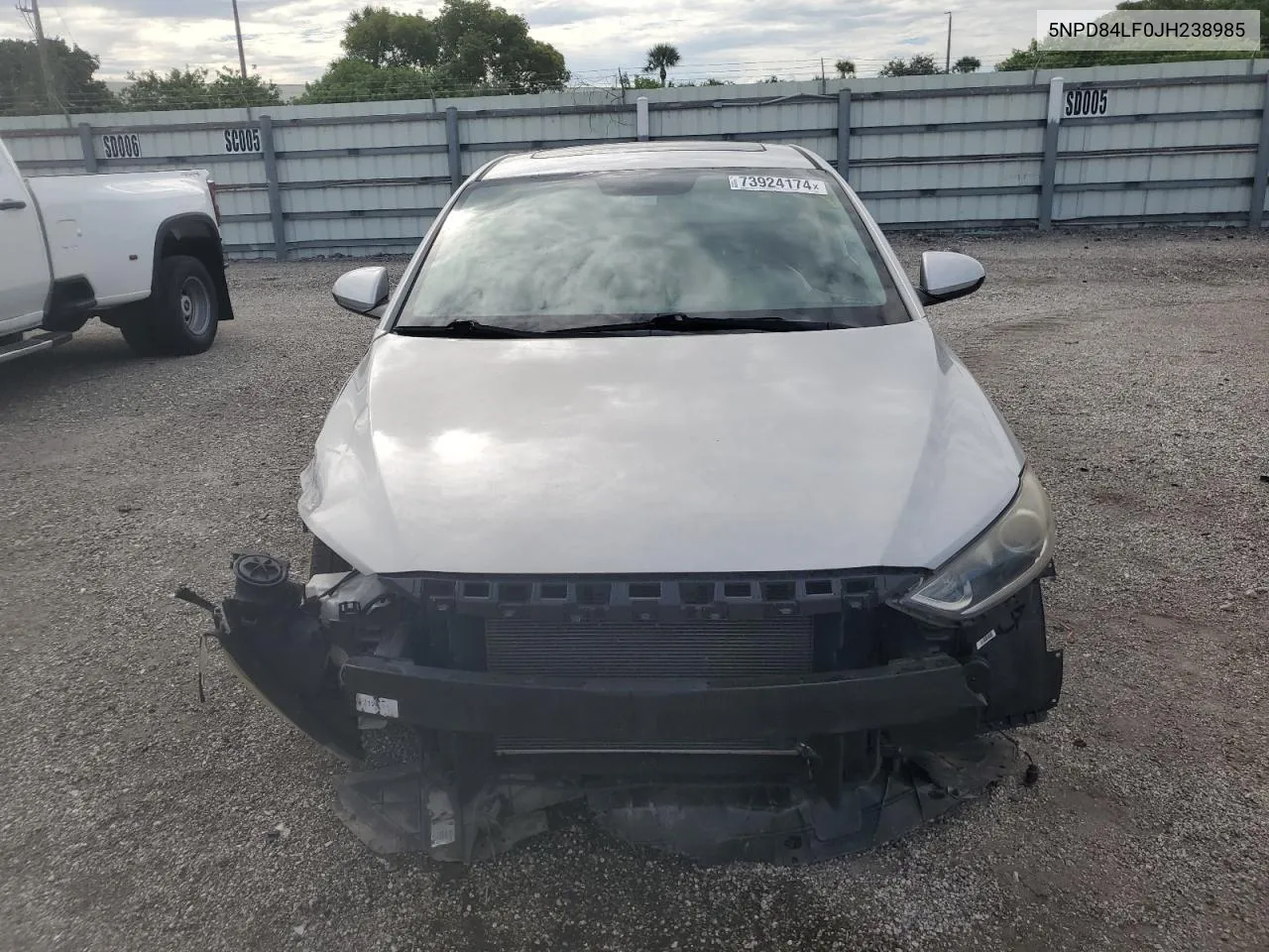 5NPD84LF0JH238985 2018 Hyundai Elantra Sel