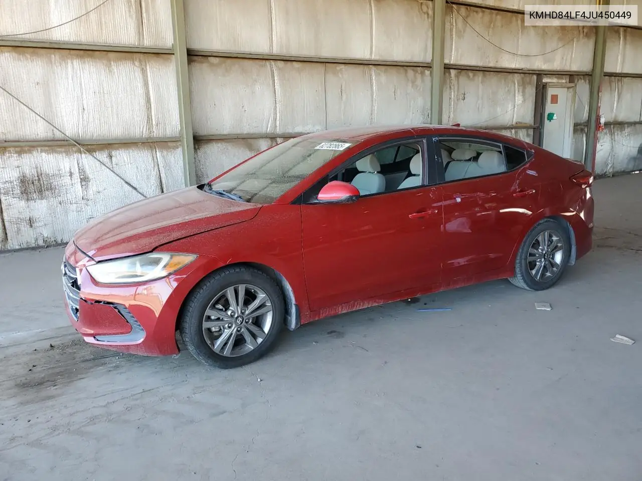 KMHD84LF4JU450449 2018 Hyundai Elantra Sel