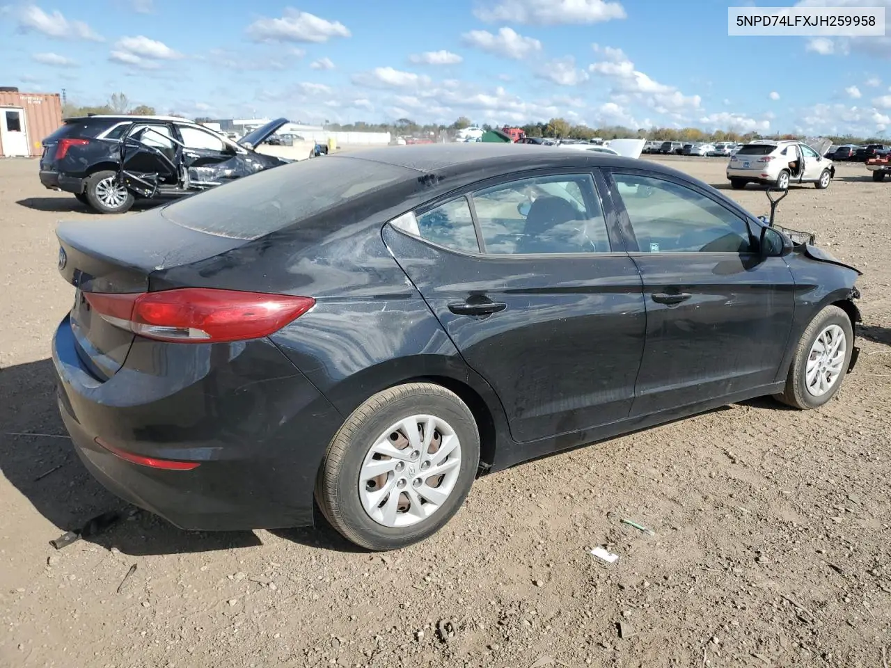 5NPD74LFXJH259958 2018 Hyundai Elantra Se