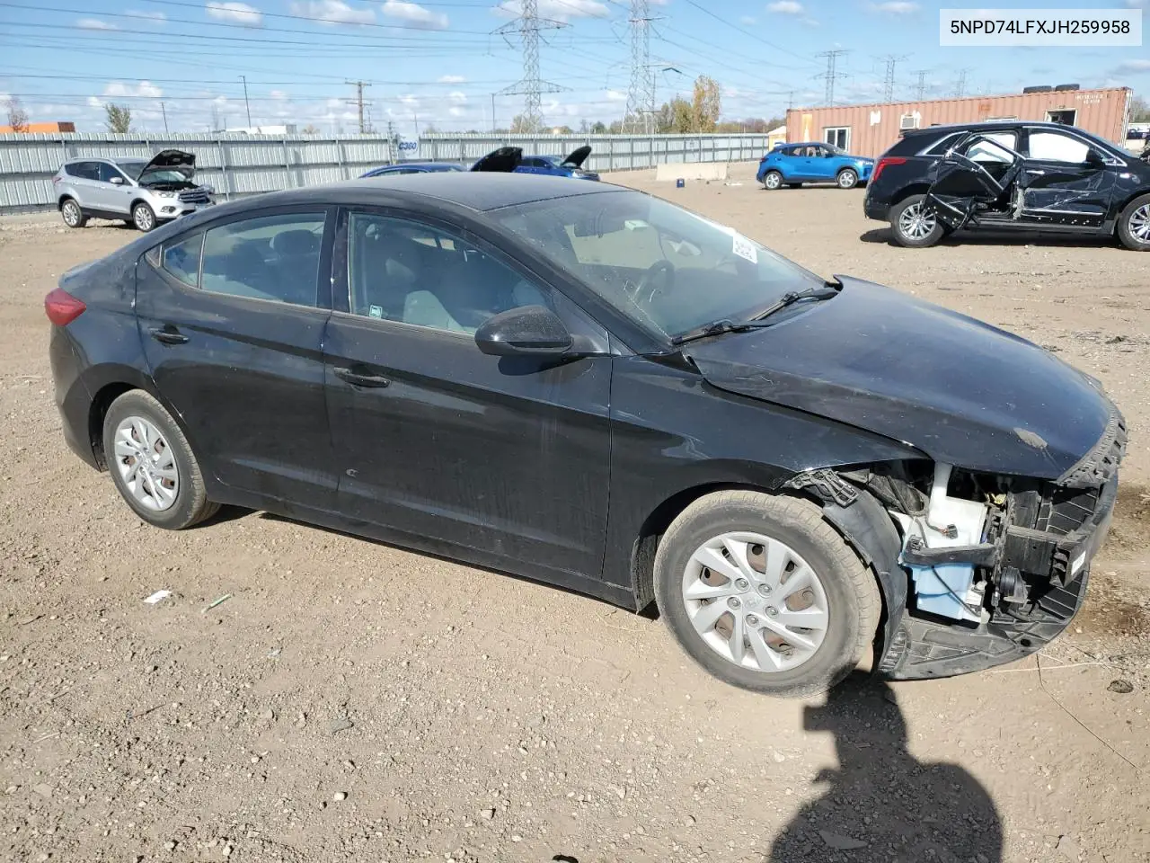 5NPD74LFXJH259958 2018 Hyundai Elantra Se