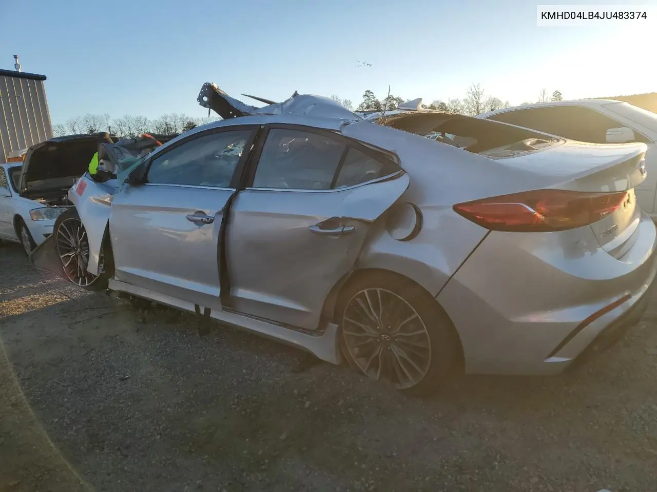 KMHD04LB4JU483374 2018 Hyundai Elantra Sport