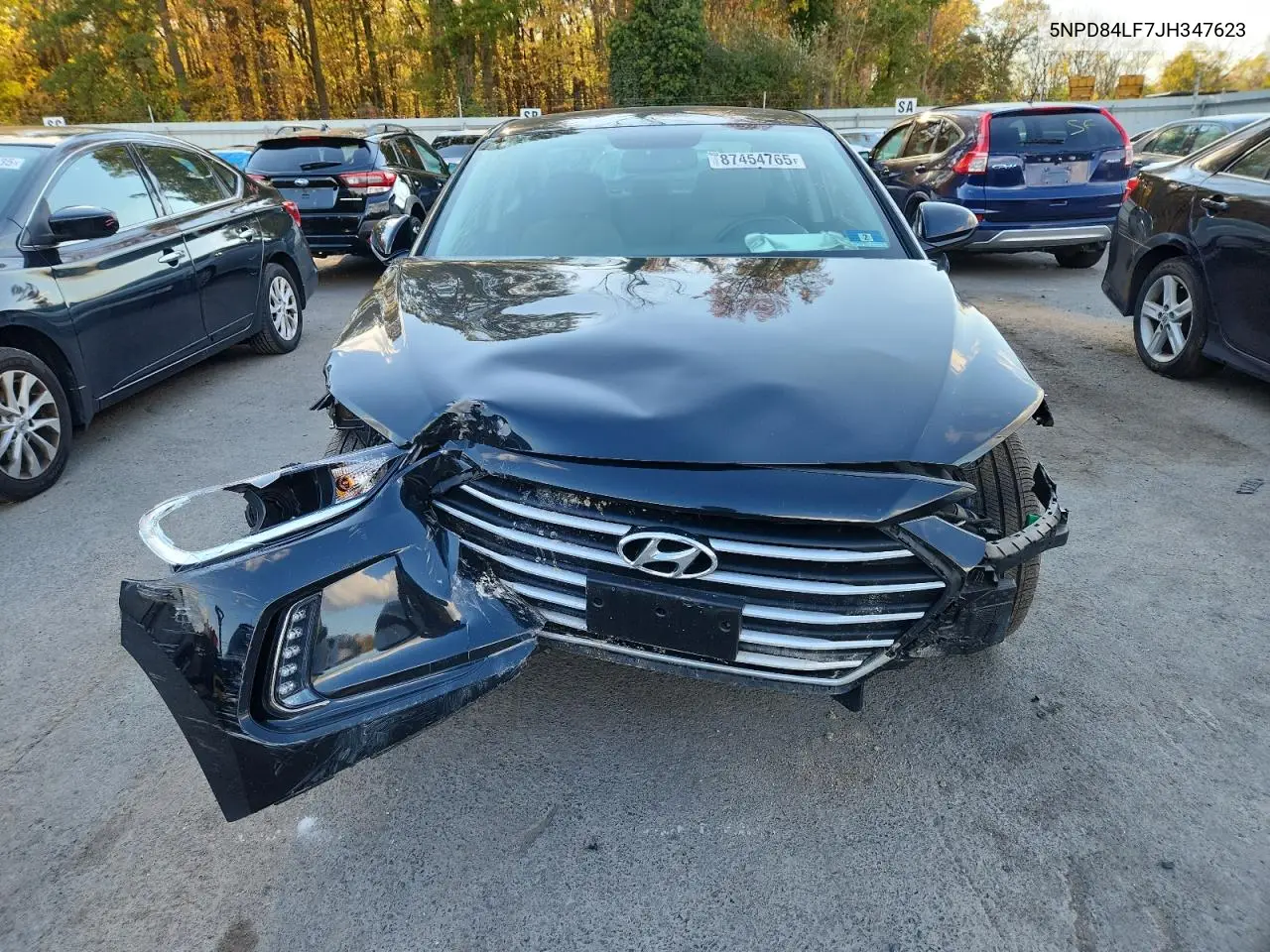 5NPD84LF7JH347623 2018 Hyundai Elantra Sel