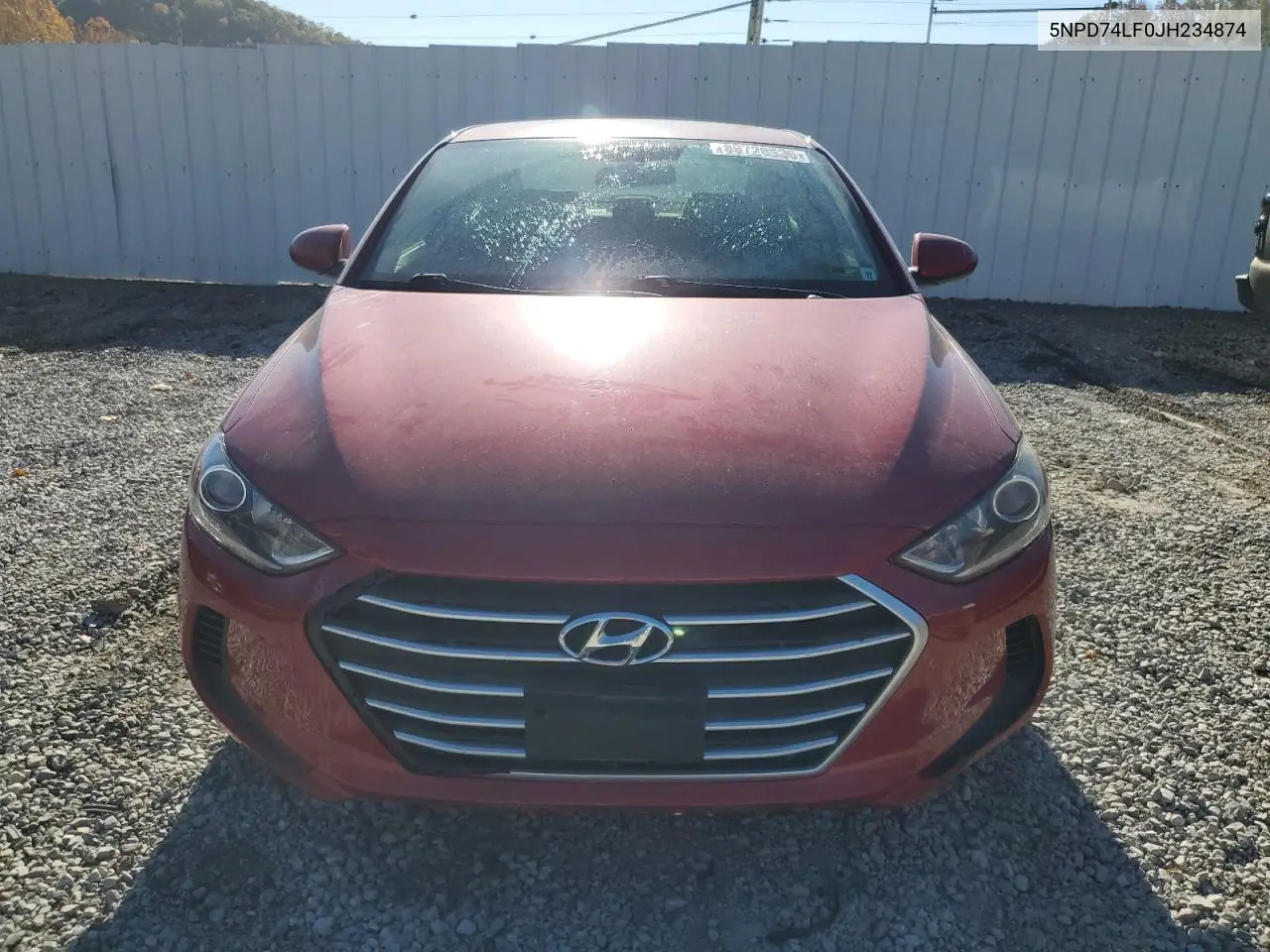 5NPD74LF0JH234874 2018 Hyundai Elantra Se