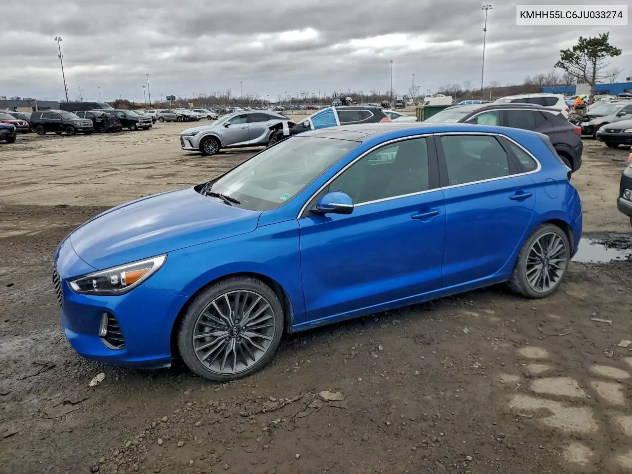 KMHH55LC6JU033274 2018 Hyundai Elantra Gt Sport