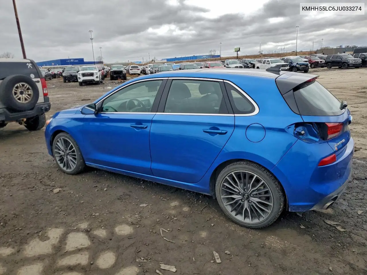 KMHH55LC6JU033274 2018 Hyundai Elantra Gt Sport