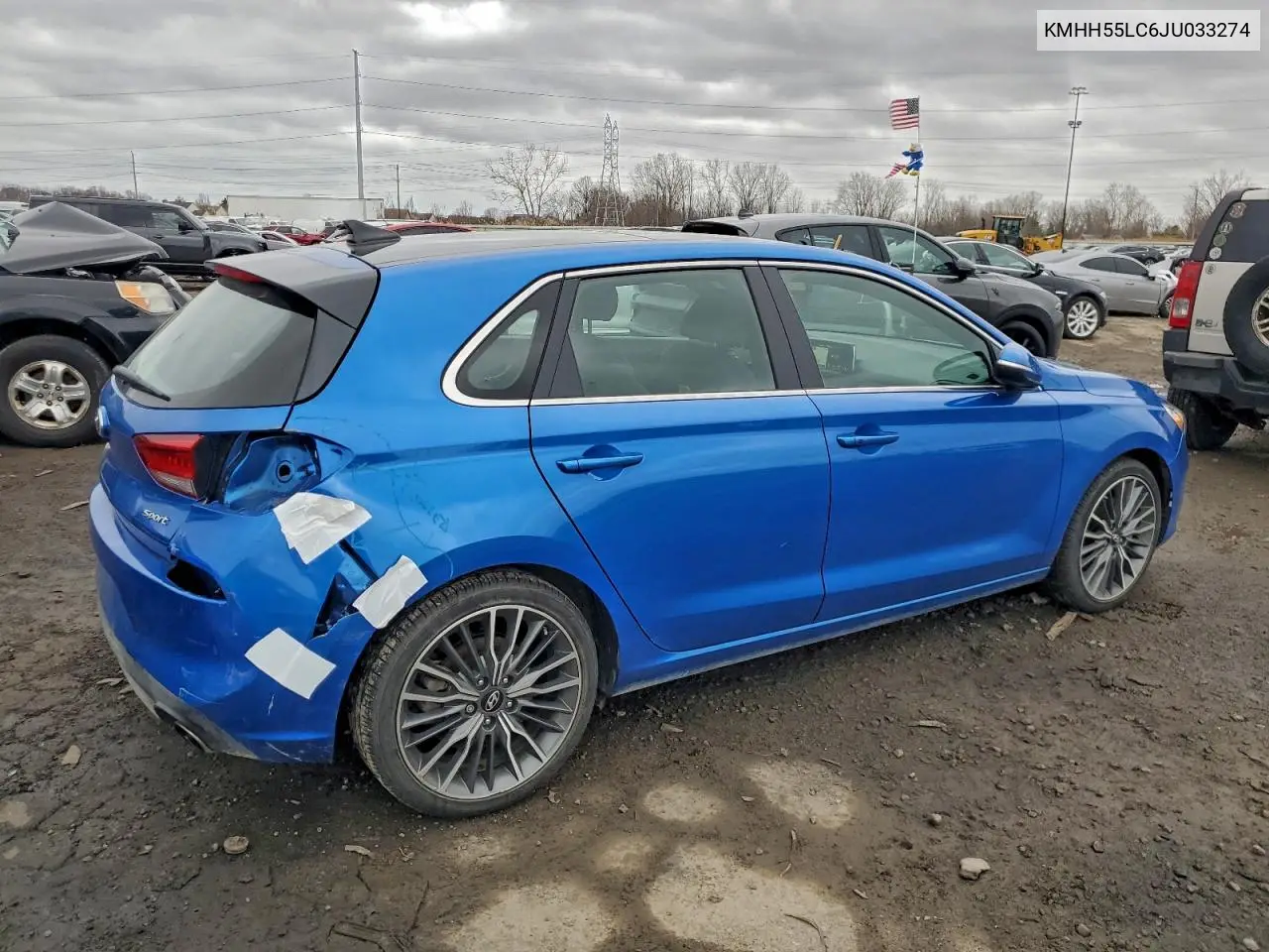 KMHH55LC6JU033274 2018 Hyundai Elantra Gt Sport