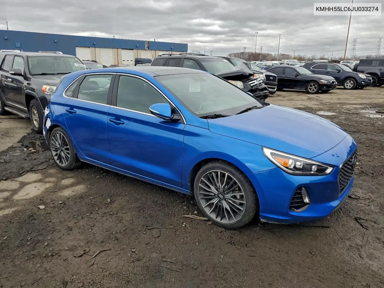 KMHH55LC6JU033274 2018 Hyundai Elantra Gt Sport