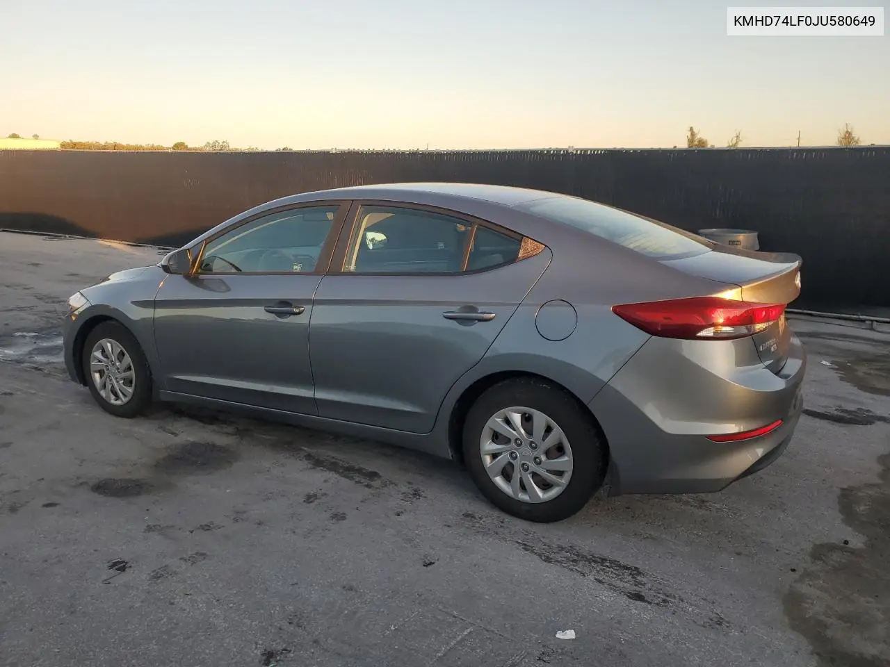 KMHD74LF0JU580649 2018 Hyundai Elantra Se