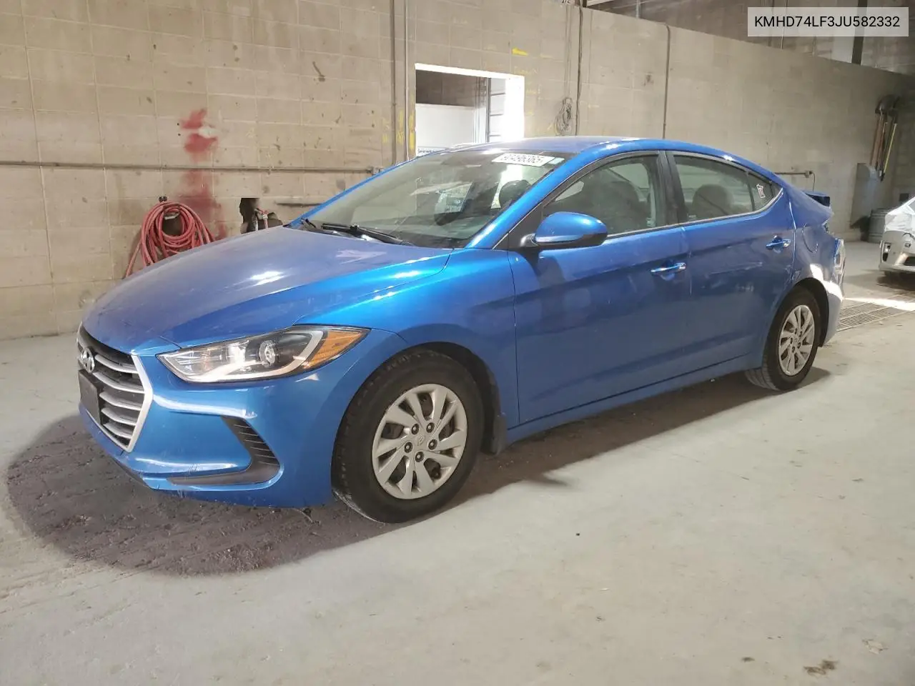 KMHD74LF3JU582332 2018 Hyundai Elantra Se
