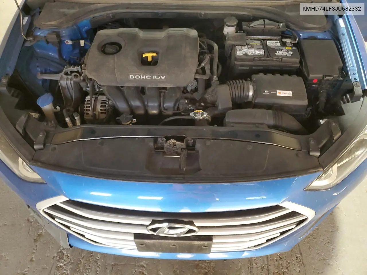 KMHD74LF3JU582332 2018 Hyundai Elantra Se