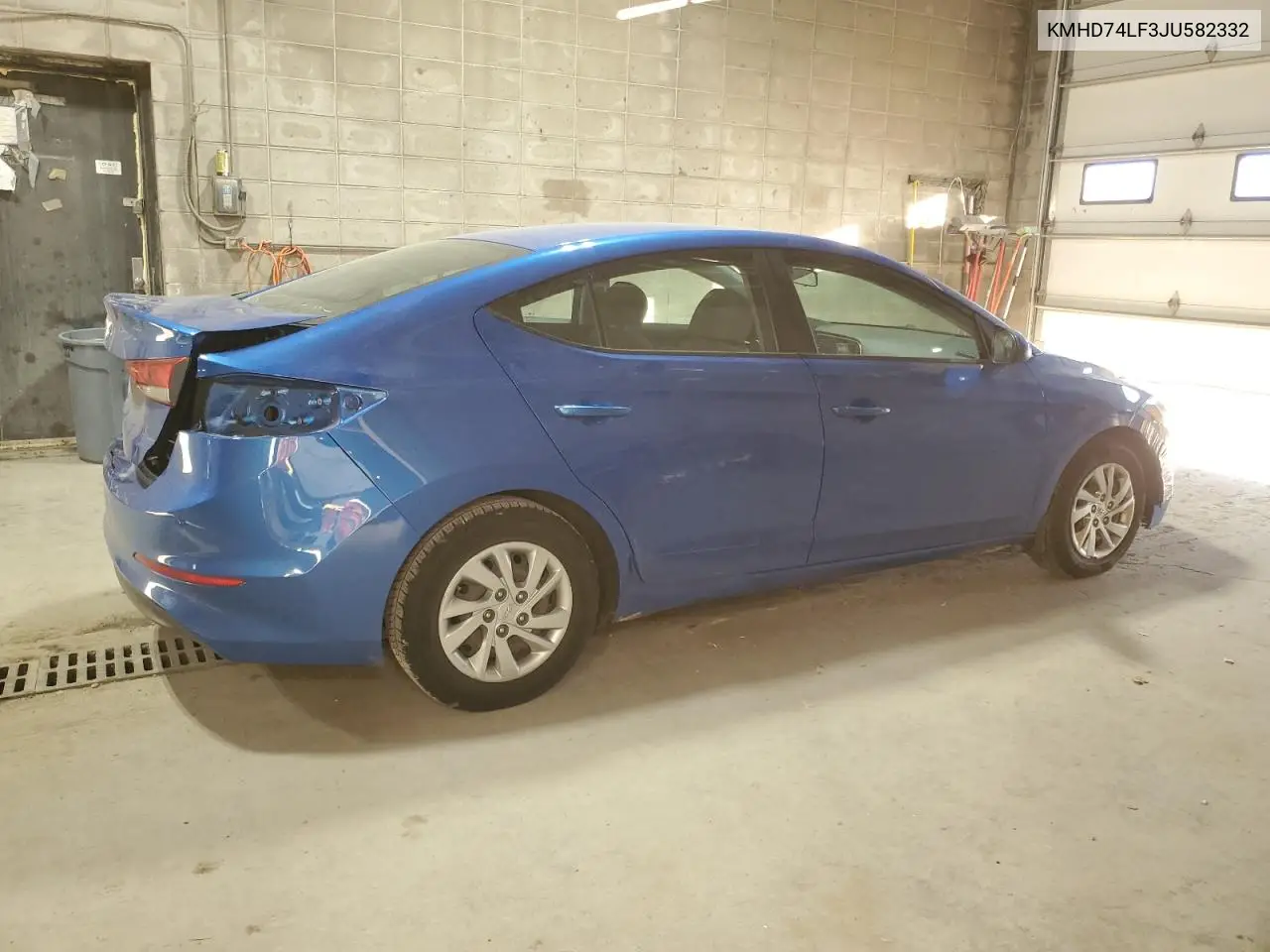 KMHD74LF3JU582332 2018 Hyundai Elantra Se