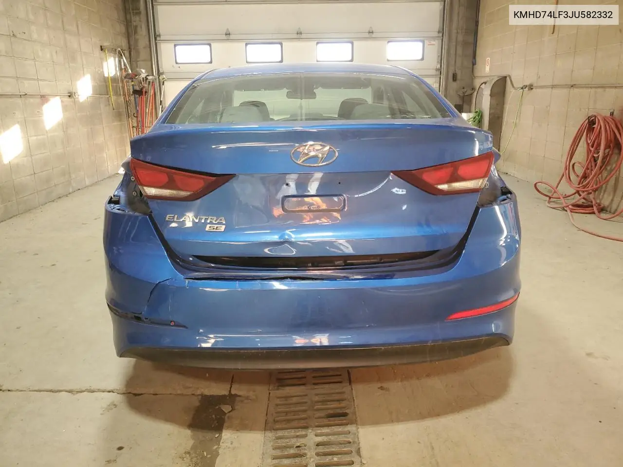 KMHD74LF3JU582332 2018 Hyundai Elantra Se