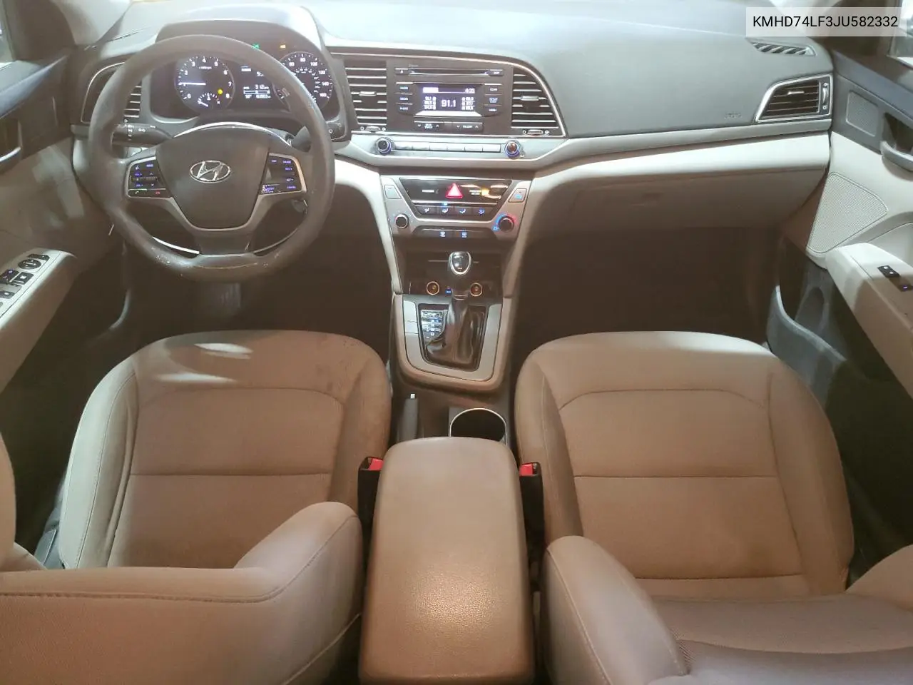KMHD74LF3JU582332 2018 Hyundai Elantra Se