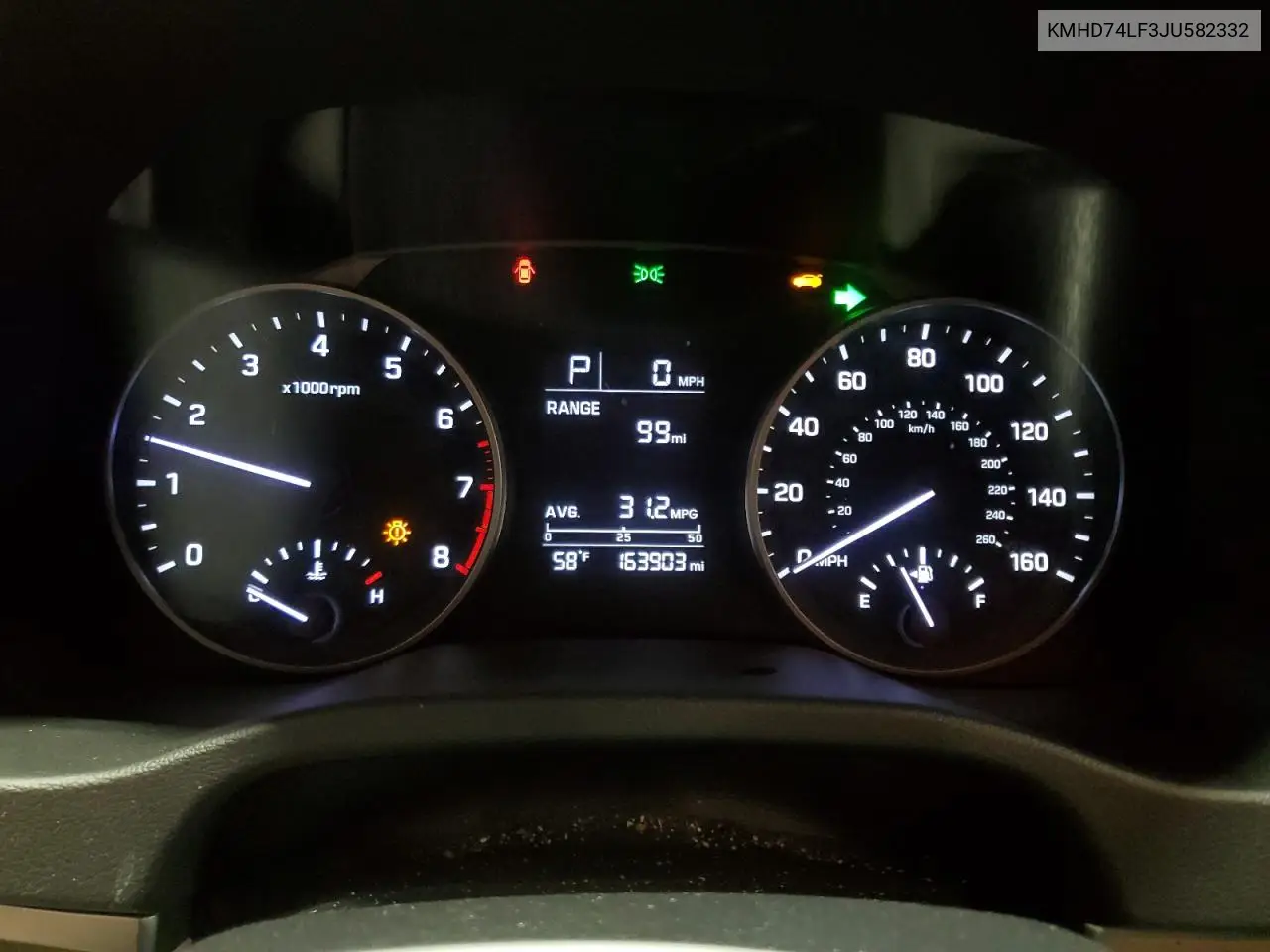 KMHD74LF3JU582332 2018 Hyundai Elantra Se