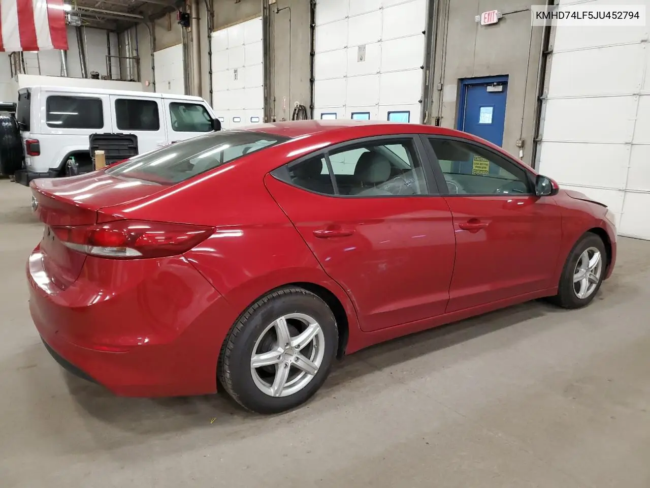 KMHD74LF5JU452794 2018 Hyundai Elantra Se